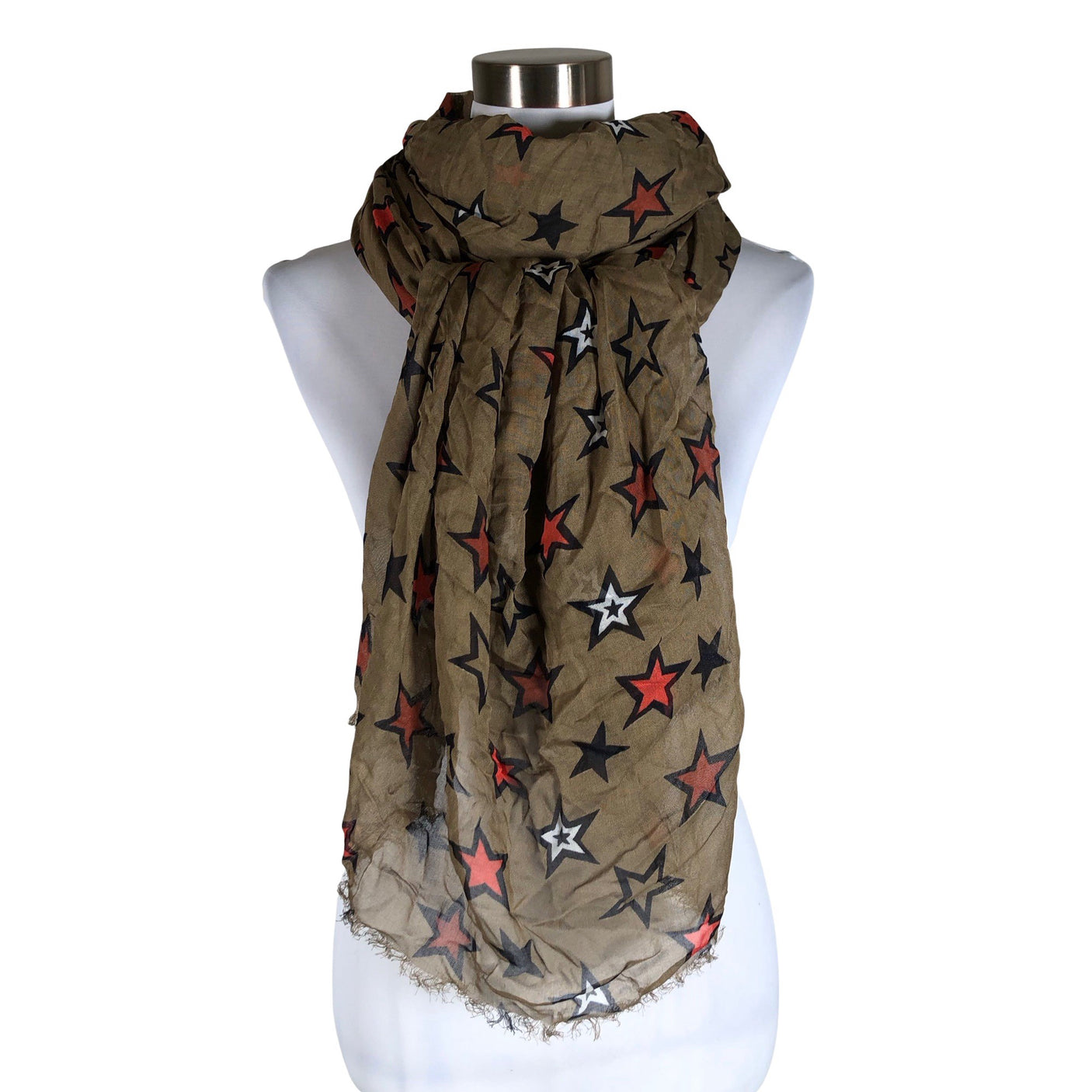 Unisex Scotch&Soda - Scarf, size Maxi - Brown (1)