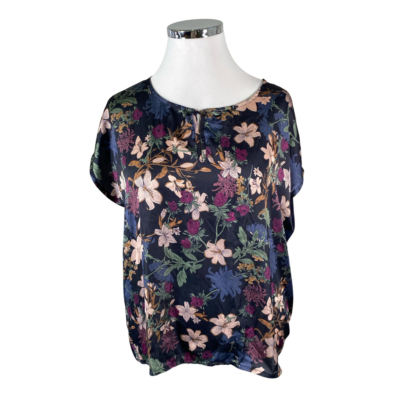 Unisex More&More - Short-sleeved blouse, size 46 - Blue (1)