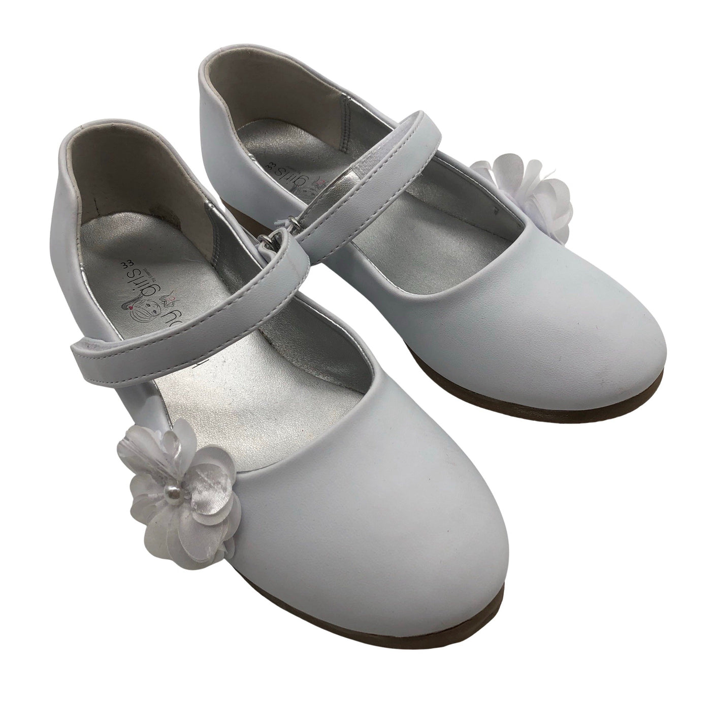 Unisex Happy Girls by Eisend - Festive ballerinas, size 33 - White (2)