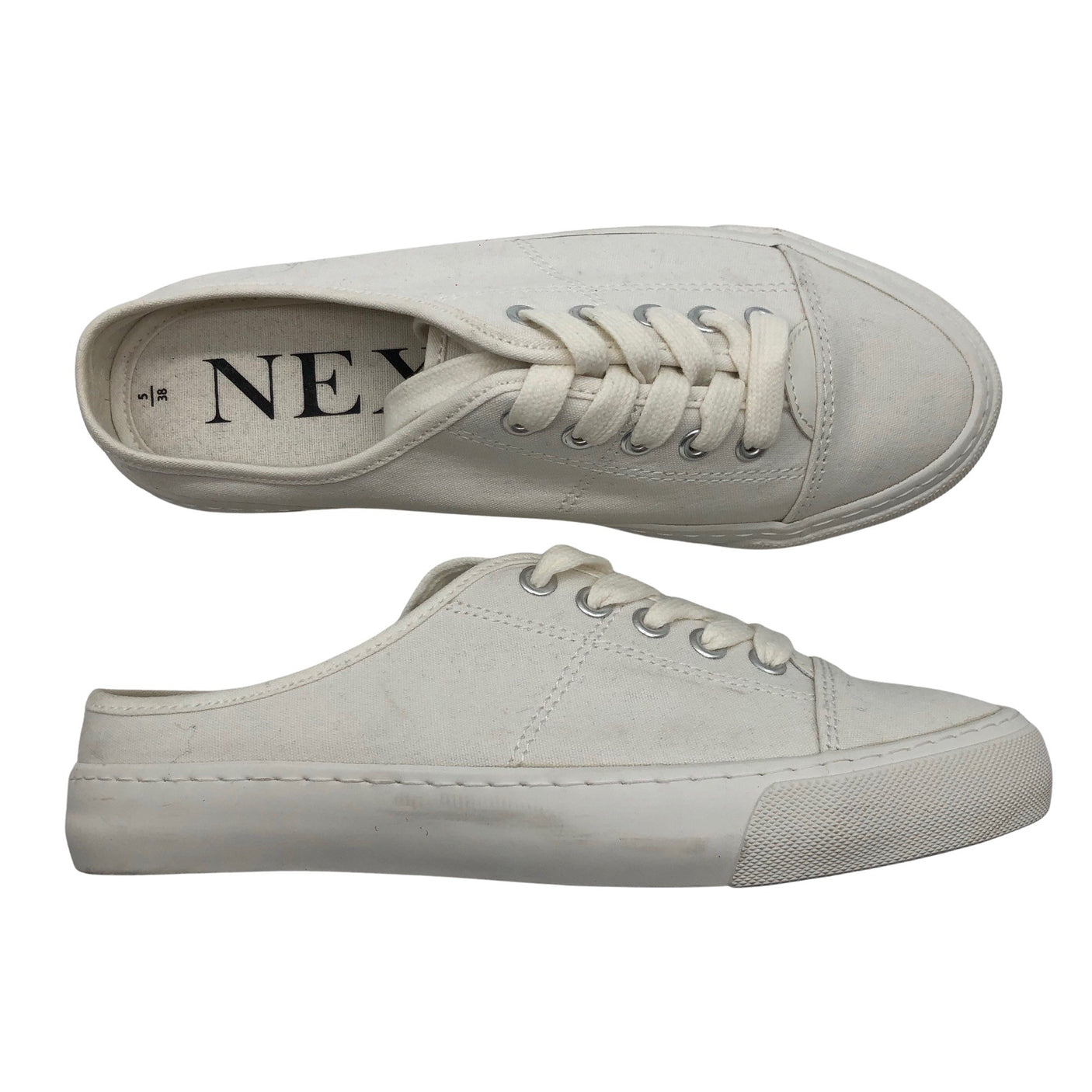 Unisex Next - Slip-on shoes, size 38 - White (1)