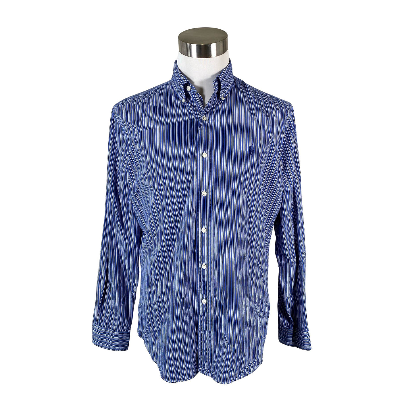 Unisex Polo Ralph Lauren - Collared shirt, size L - Blue (1)