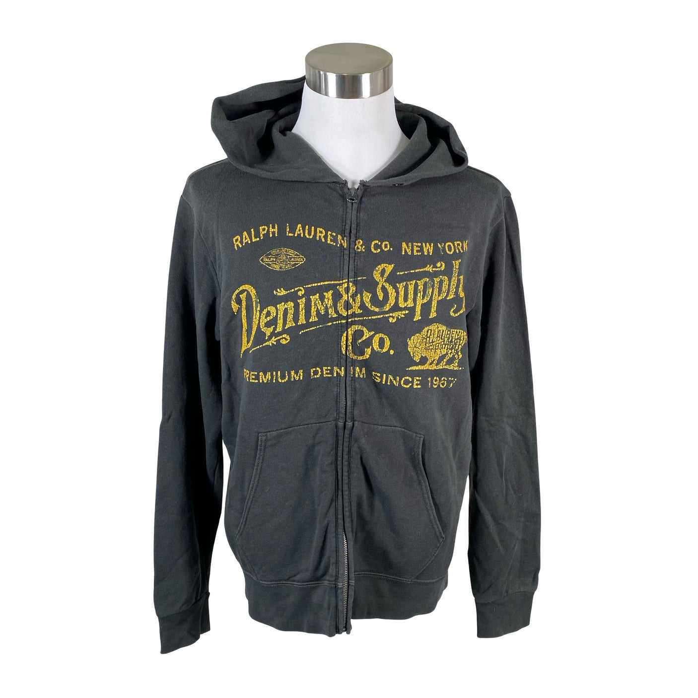 Unisex Denim & Supply Ralph Lauren - Hoodie, size L - Green (1)