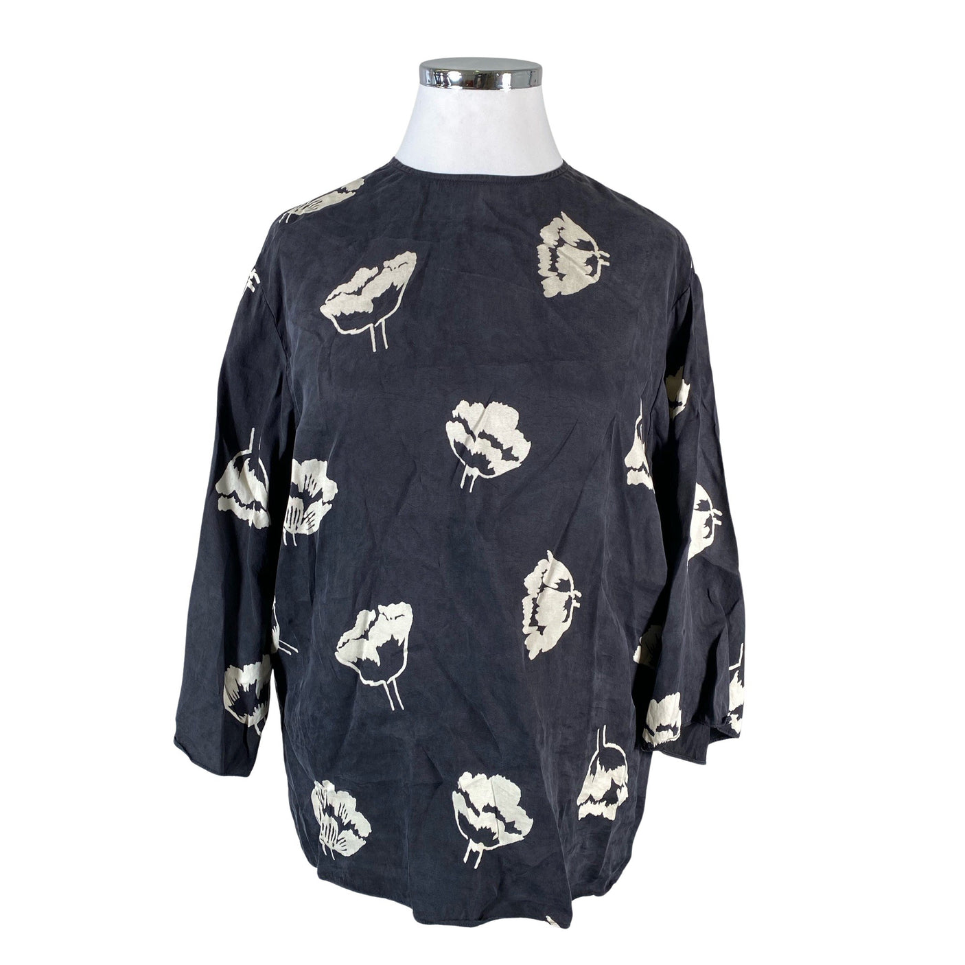 Unisex Marimekko - Schiffon tunic, size 42 - Black (1)