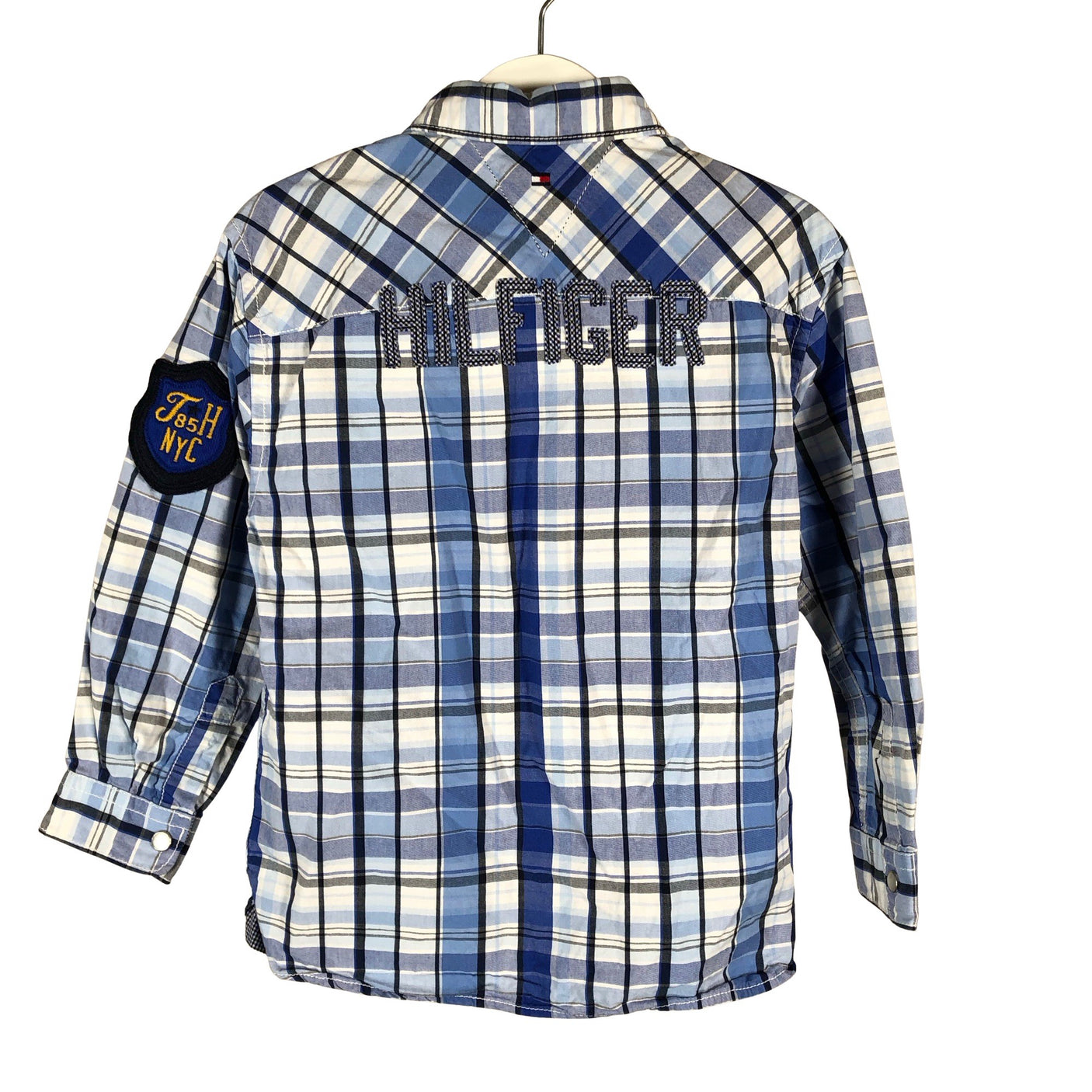 Unisex Tommy Hilfiger - Collared shirt, size 104 - 110 - Blue (2)