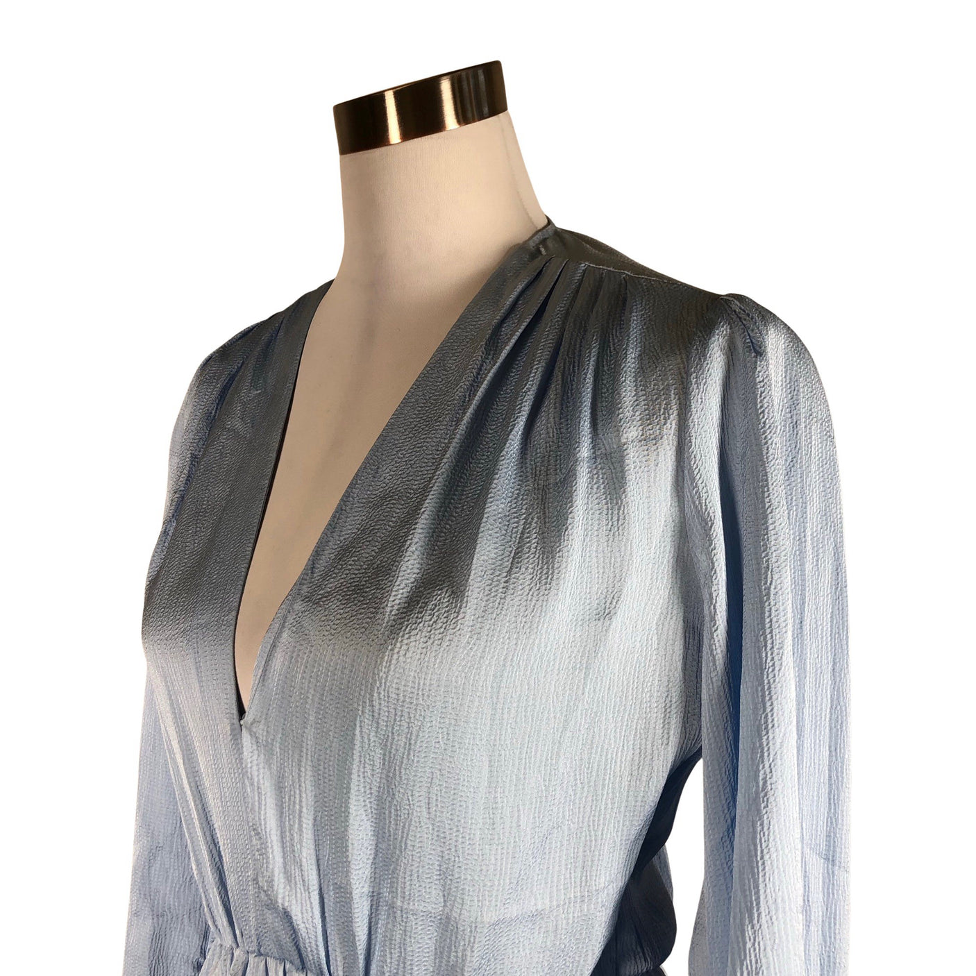 Unisex Maje - Schiffon dress, size 38 - Light blue (3)