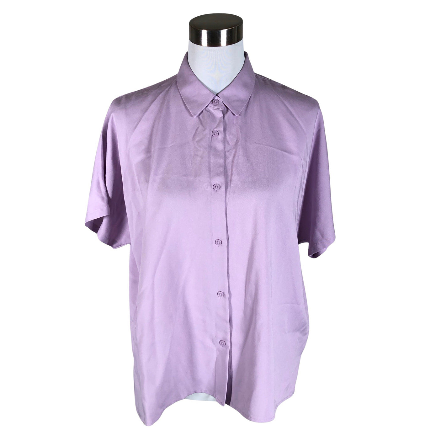 Unisex Uniqlo - Short-sleeved blouse, size 38 - Violet (1)