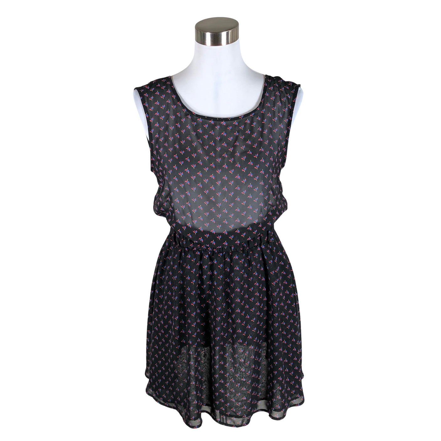 Unisex American Apparel - Schiffon dress, size 34 - Black (1)