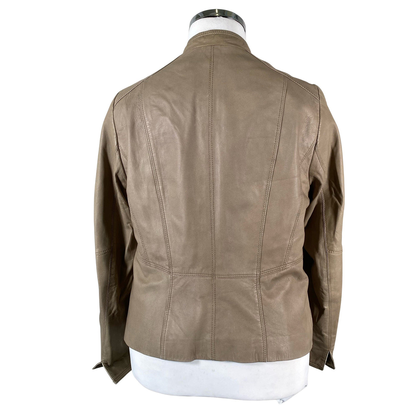 Unisex Gerry Weber - Leather jacket, size 42 - Beige (2)