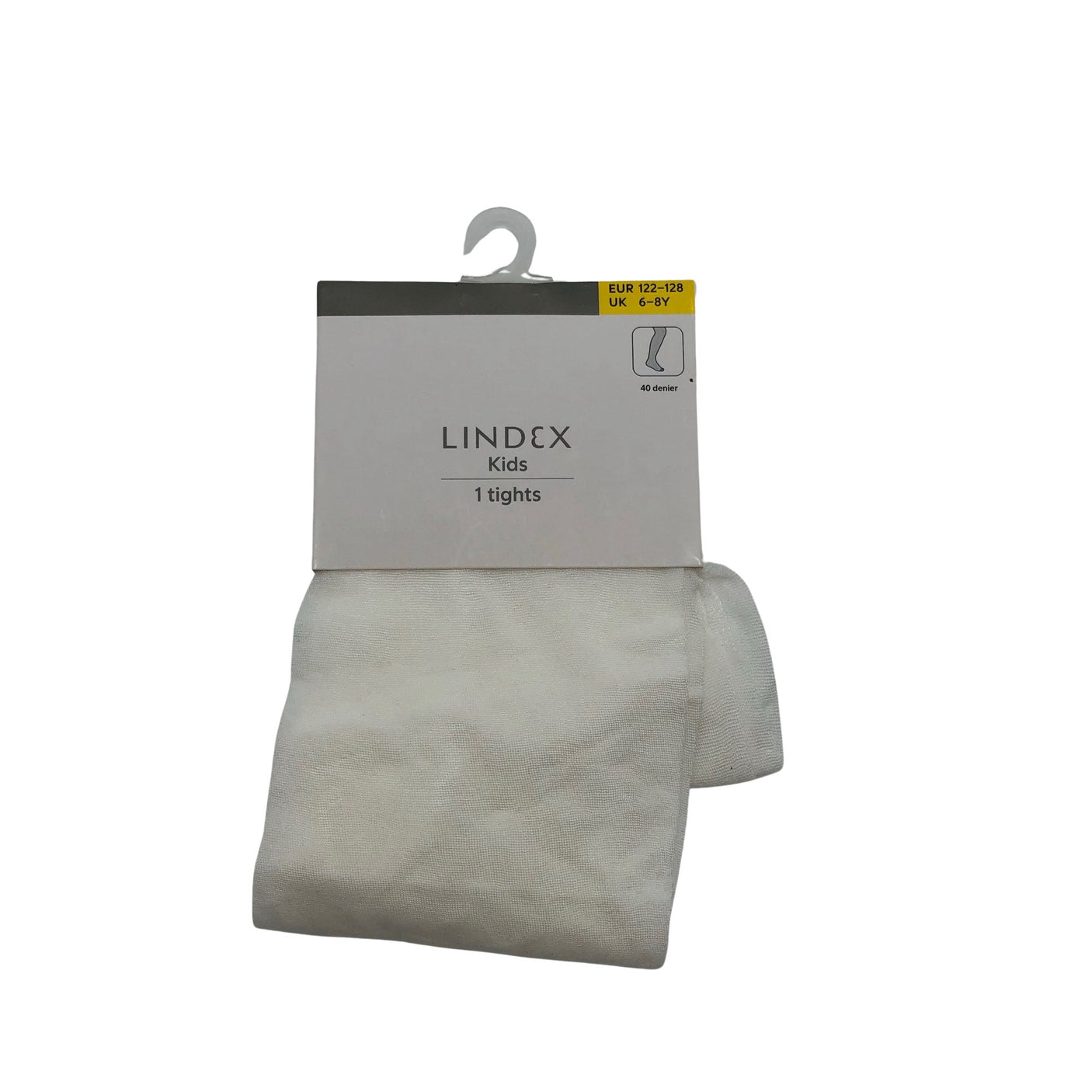 Unisex Lindex - Stockings, thin, size 122 - 128 - White (1)
