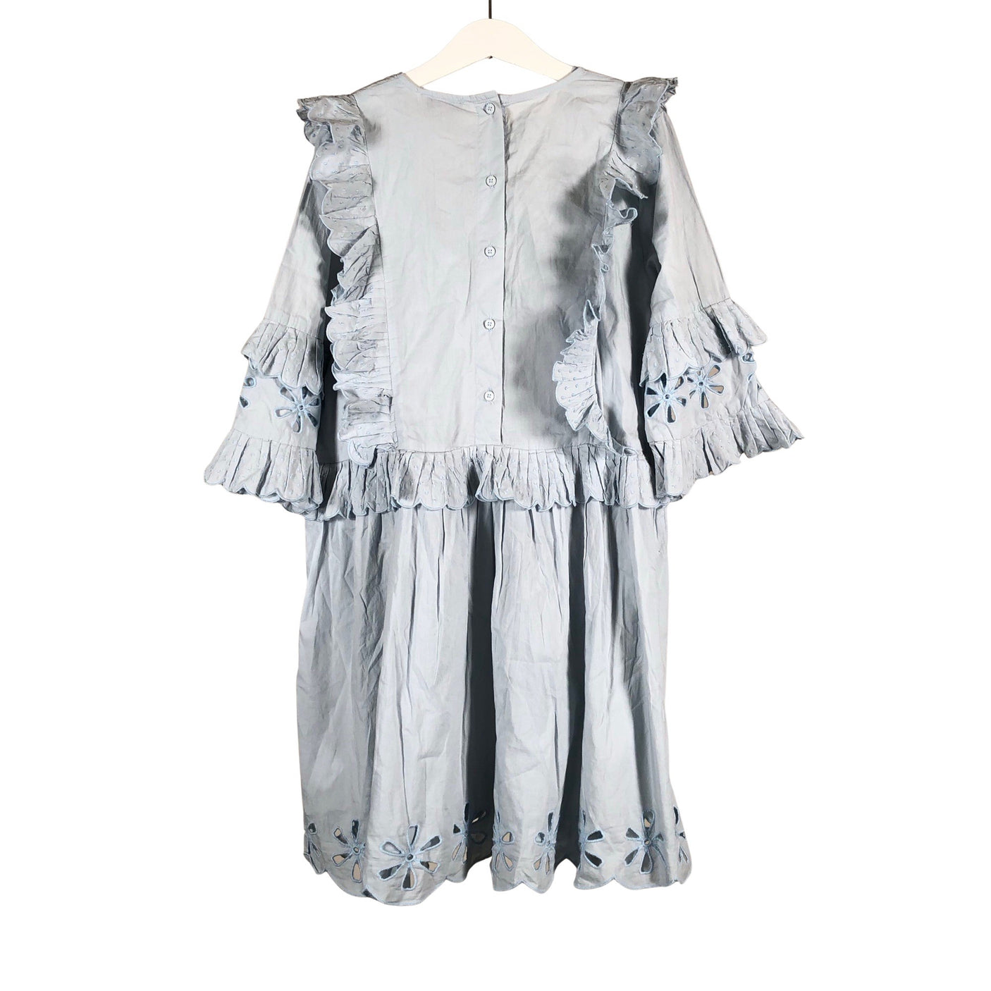Unisex Stella McCartney Kids - Schiffon dress, size 134 - 140 - Light blue (2)