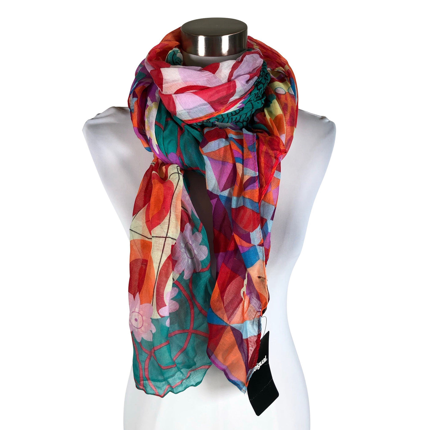 Unisex Desigual - Scarf, size Maxi - Red (1)