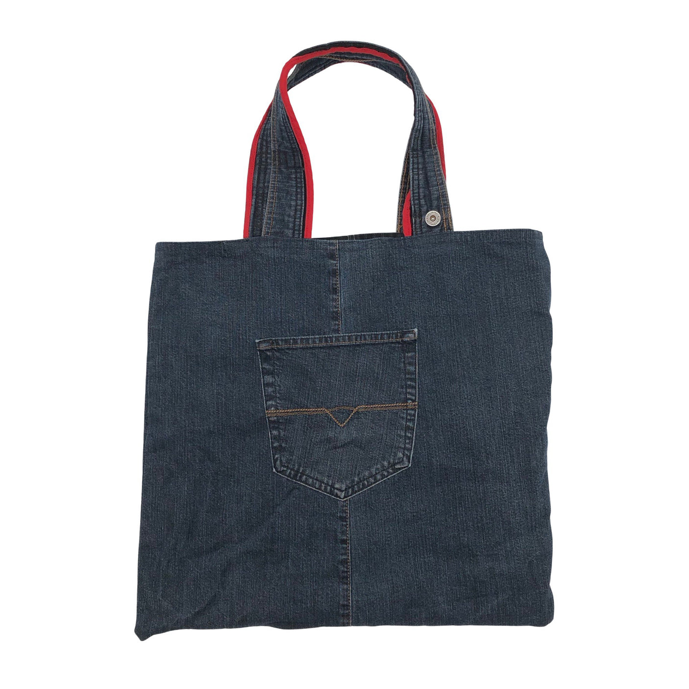 Unisex Handmade - Shopping bag, size Maxi - Blue (1)