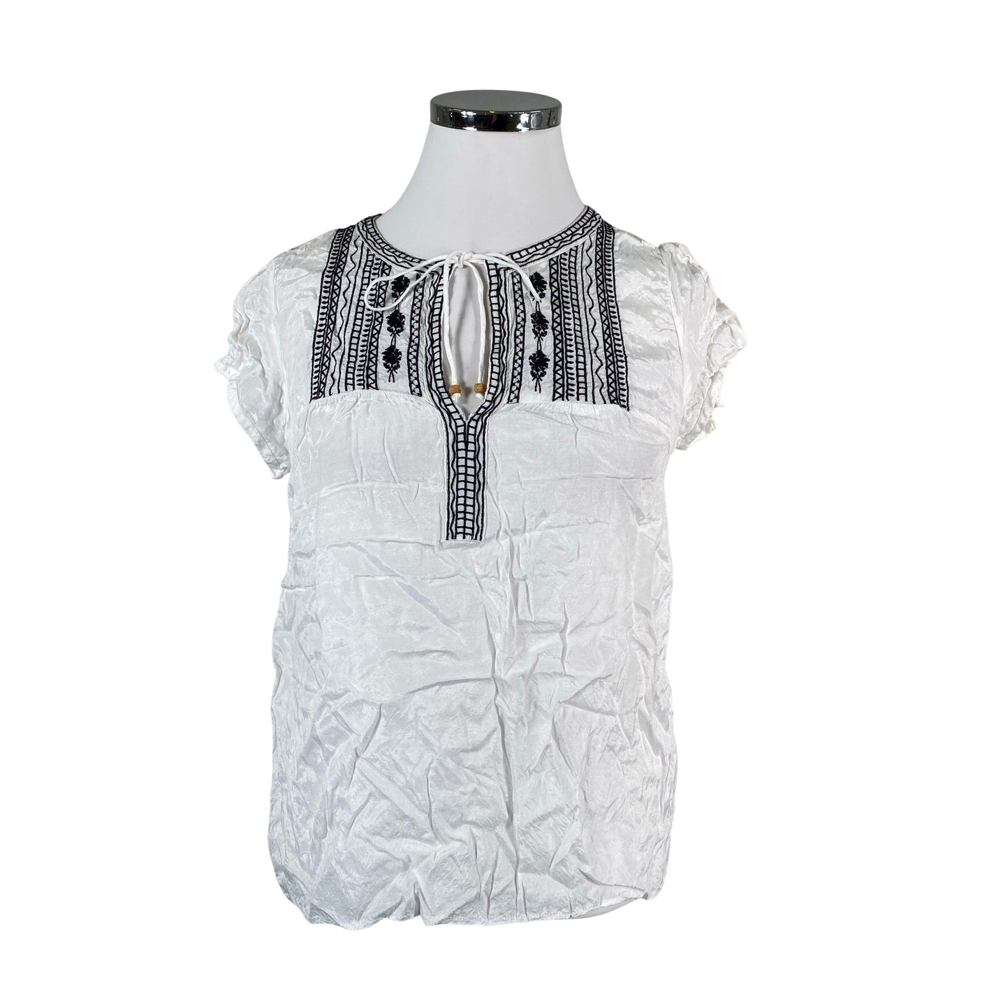 Unisex Lindex - Short-sleeved blouse, size 44 - White (1)