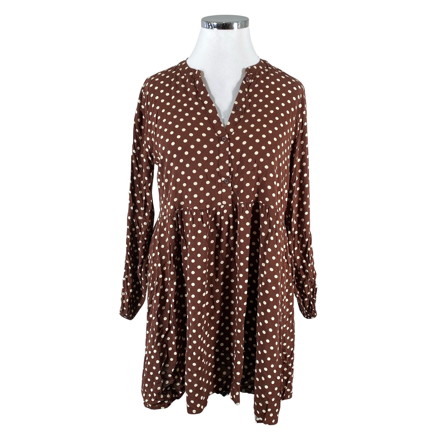 Unisex b.Young - Schiffon tunic, size 44 - Brown (1)