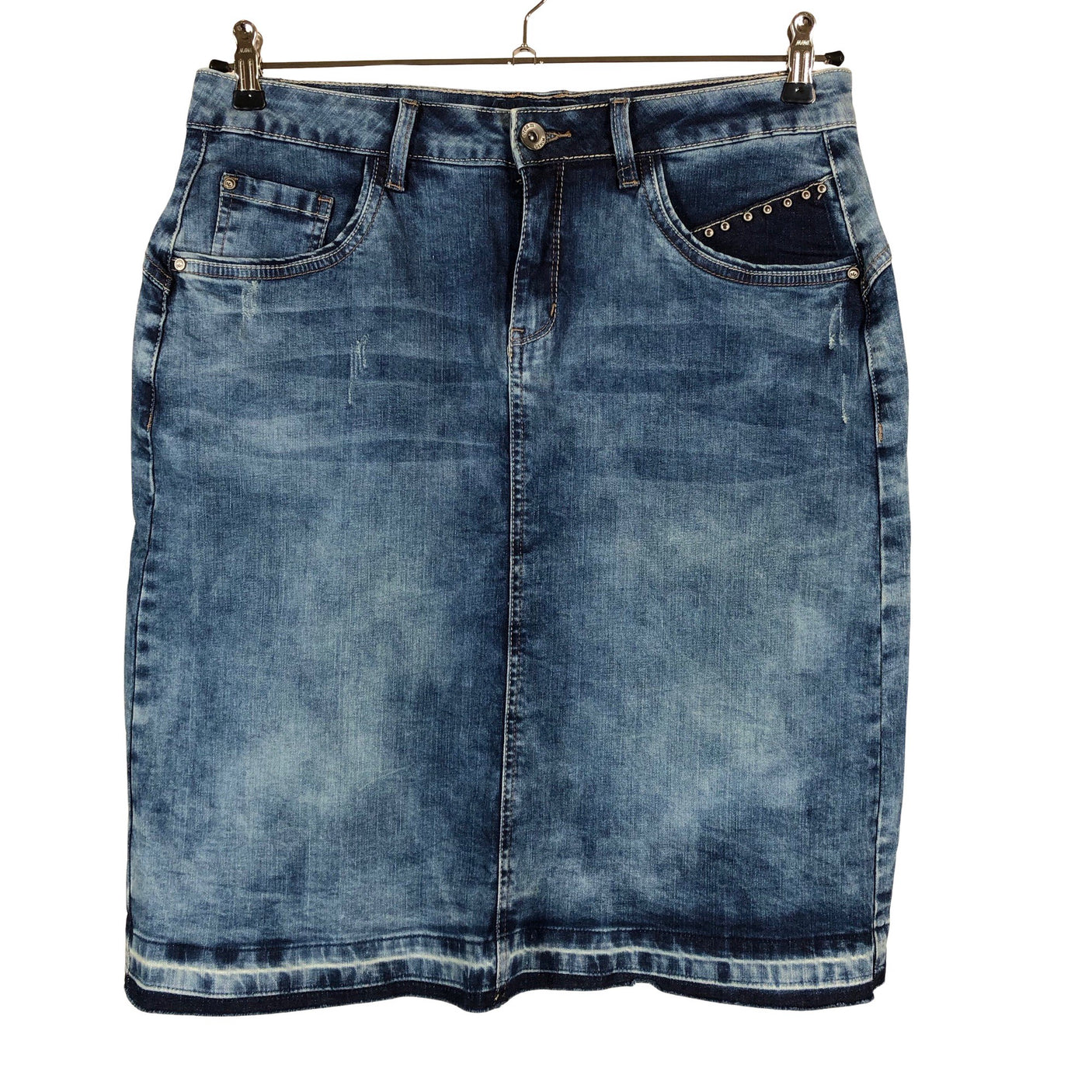 Unisex Cream - Denim skirt, size 40 - Blue (1)