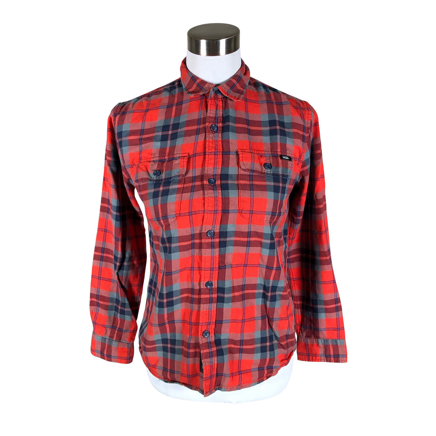 Unisex Vans - Collared shirt, size 40 - Red (1)