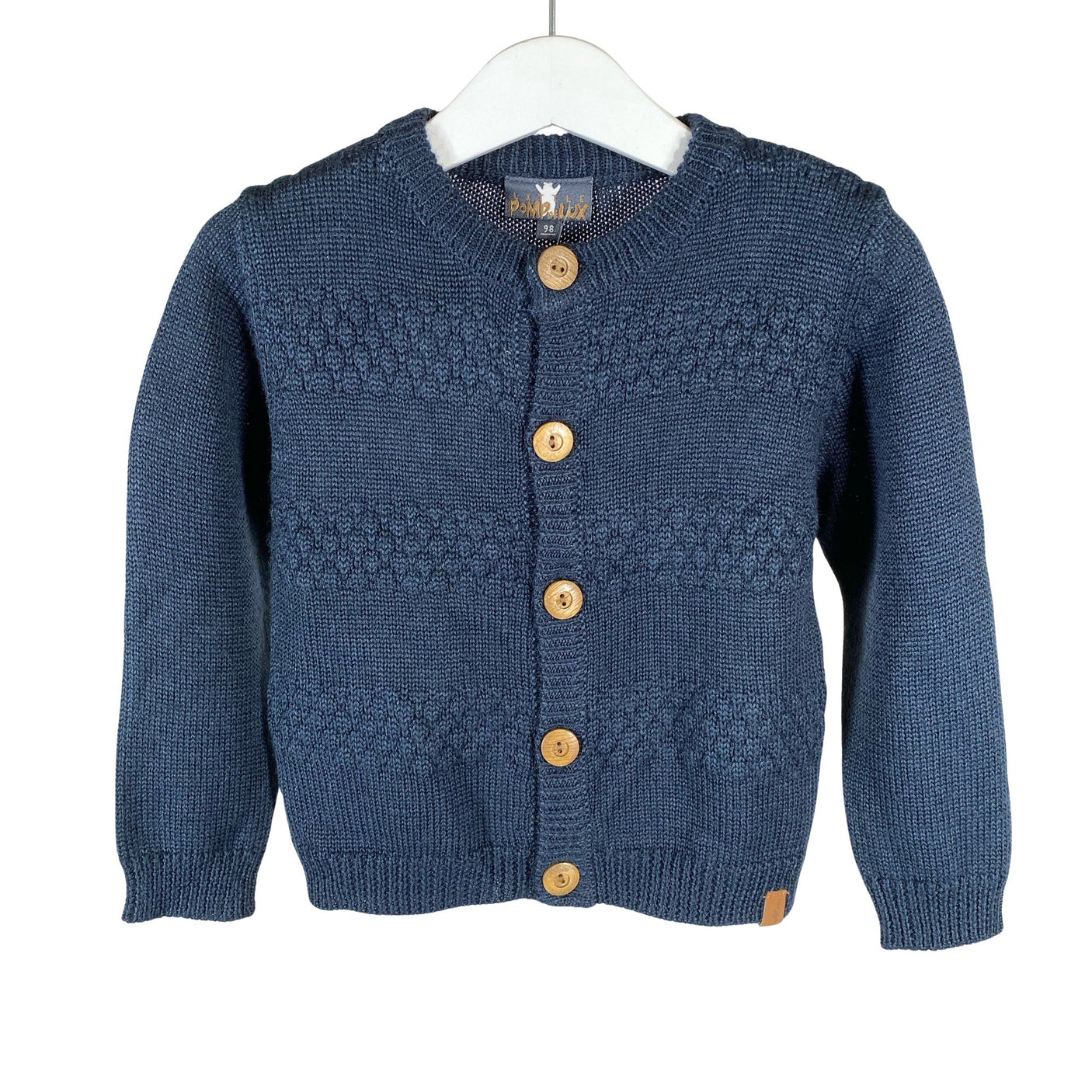 Unisex POMPdeLUX - Cardigan, size 92 - 98 - Blue (1)