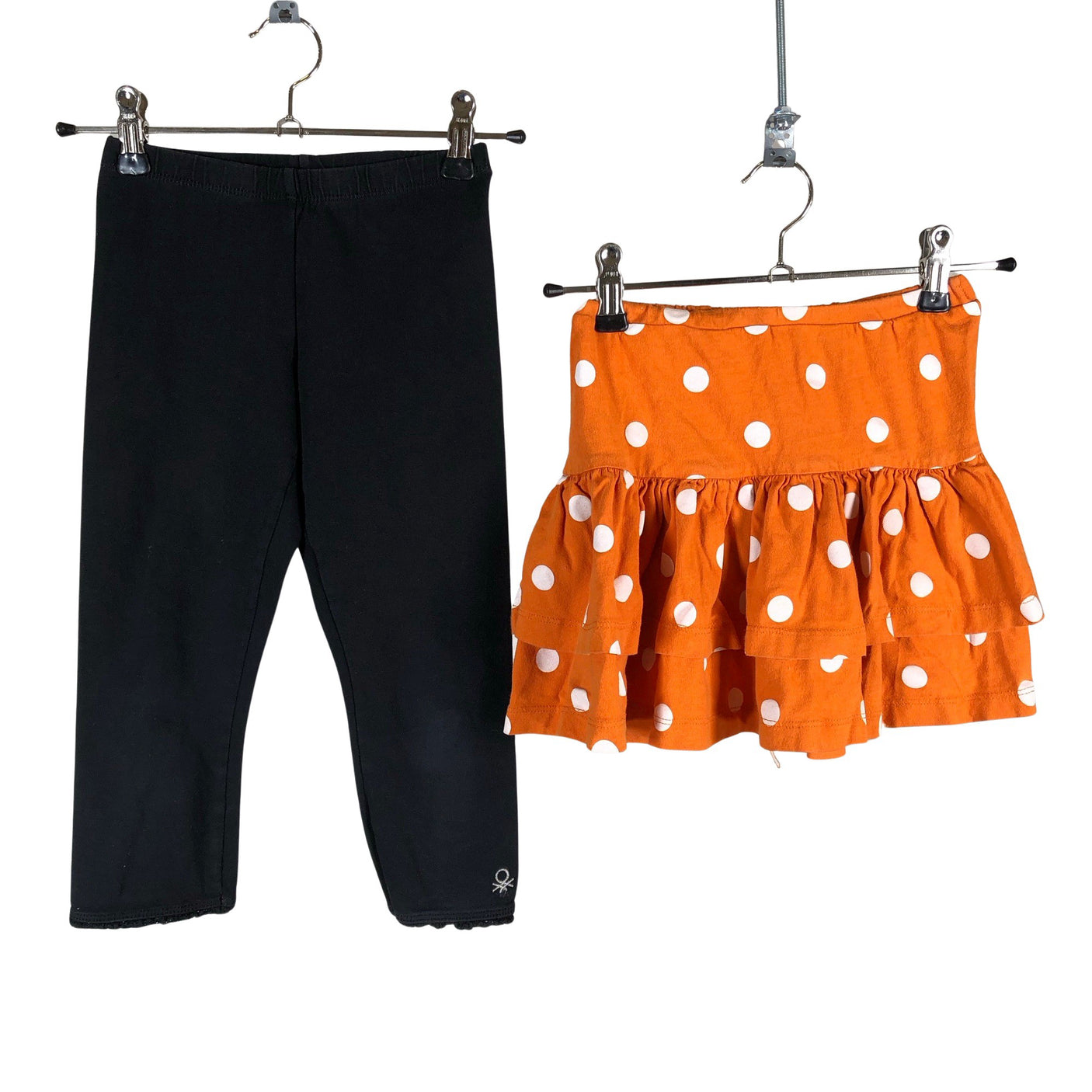 Unisex Polarn O. Pyret - Tricot skirt, size 122 - 128 - Orange (1)