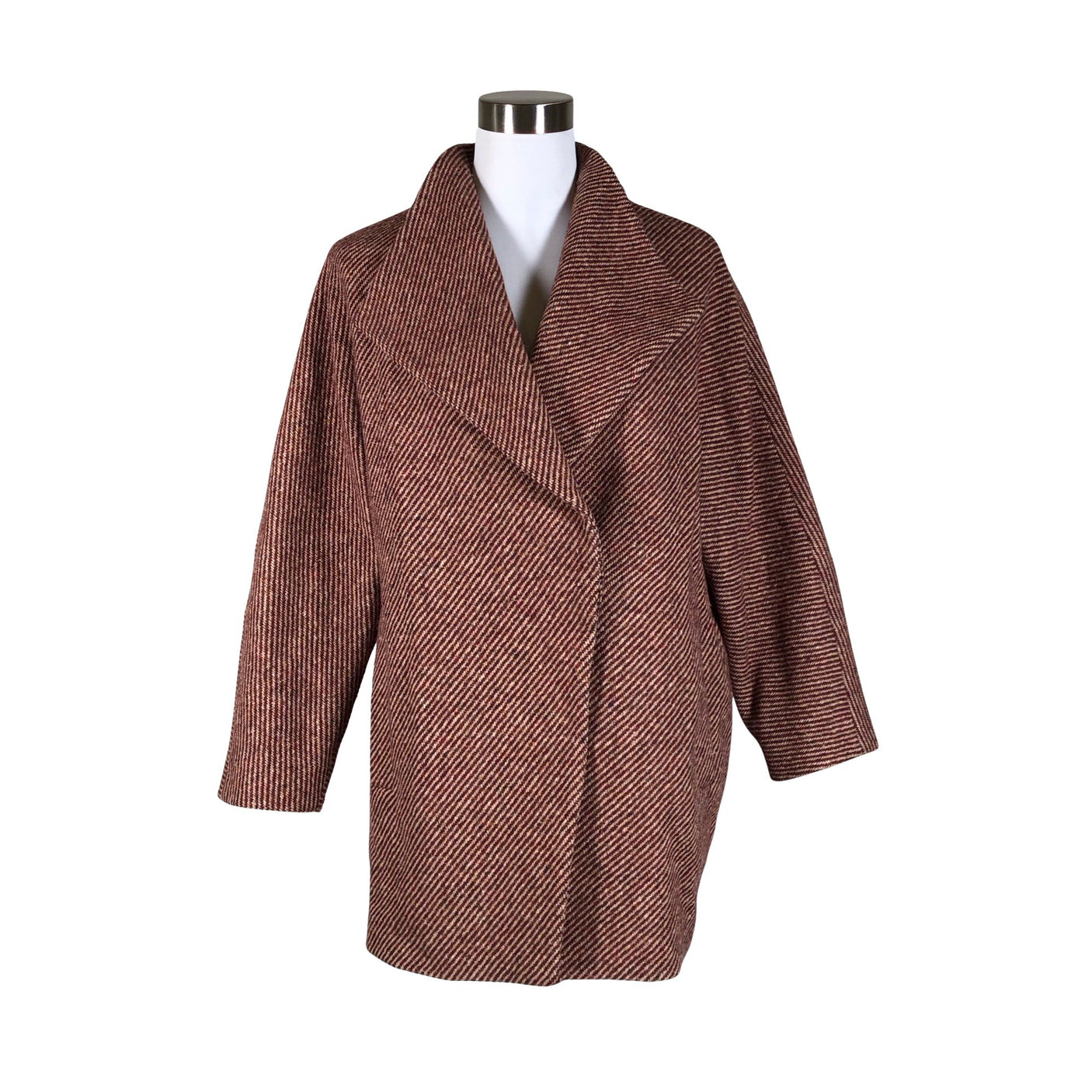 Unisex Massimo Dutti - Wool coat, size 38 - Red (1)