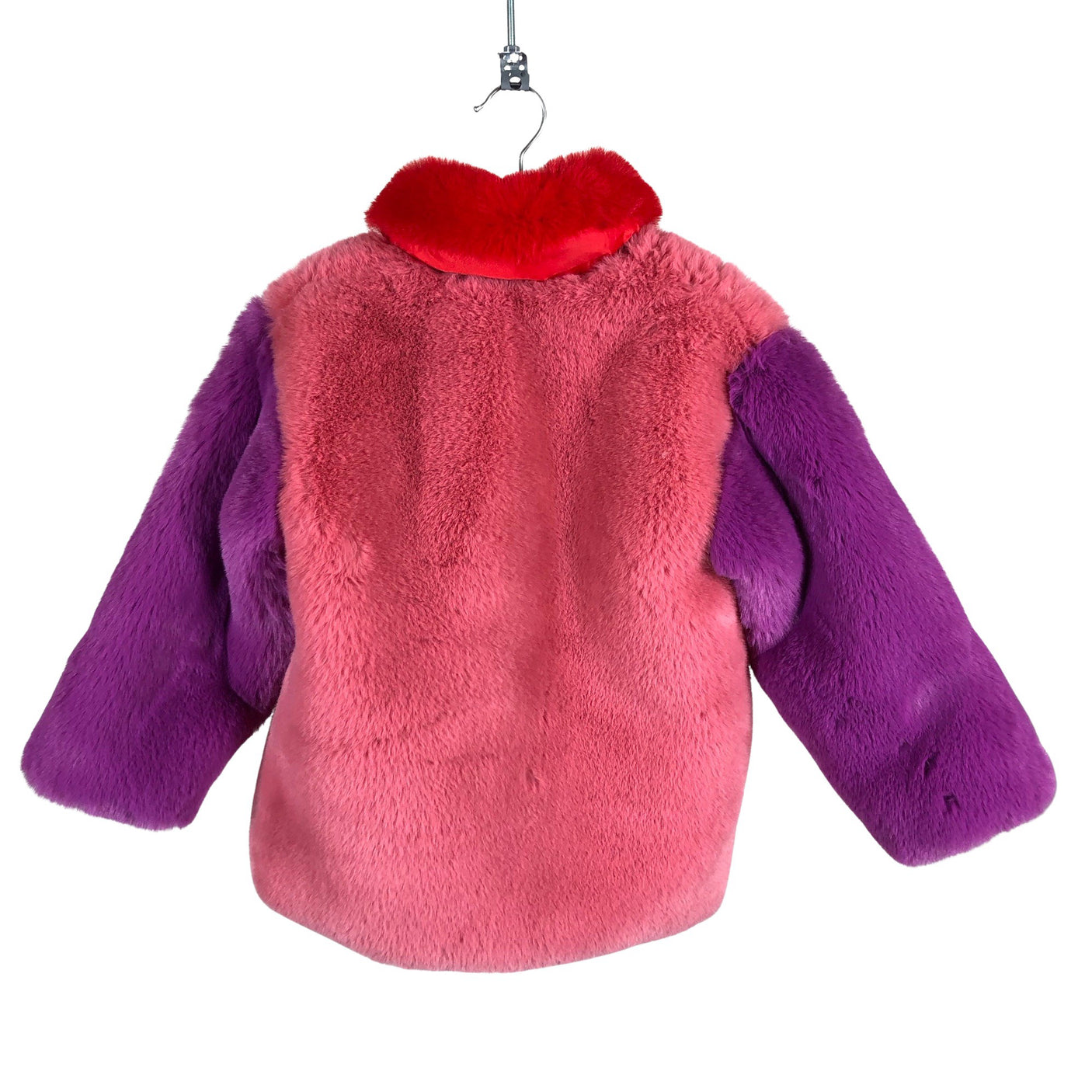 Unisex Bogi - Faux fur coat, size 110 - 116 - Pink (2)