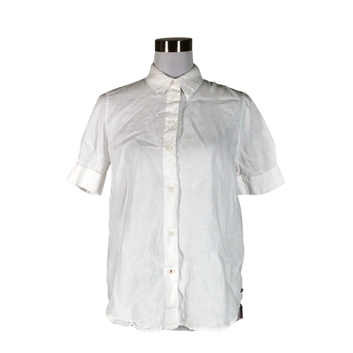 Unisex Tommy Hilfiger - Short-sleeved blouse, size 38 - White (1)