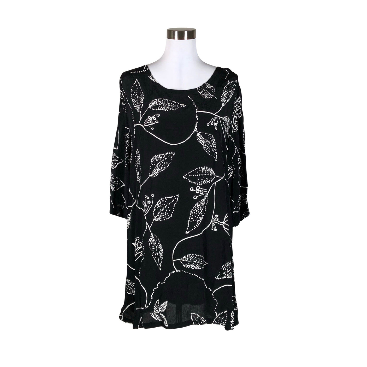 Unisex The Masai - Schiffon dress, size 38 - Black (1)