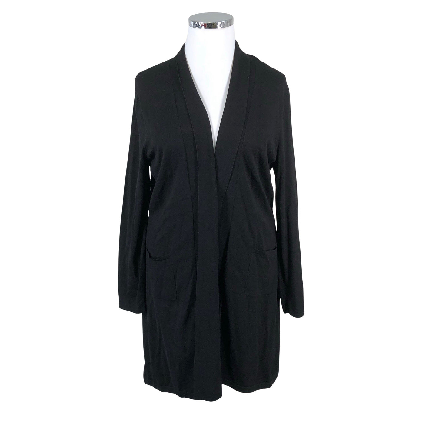 Unisex August Silk - Cardigan, size 44 - Black (1)