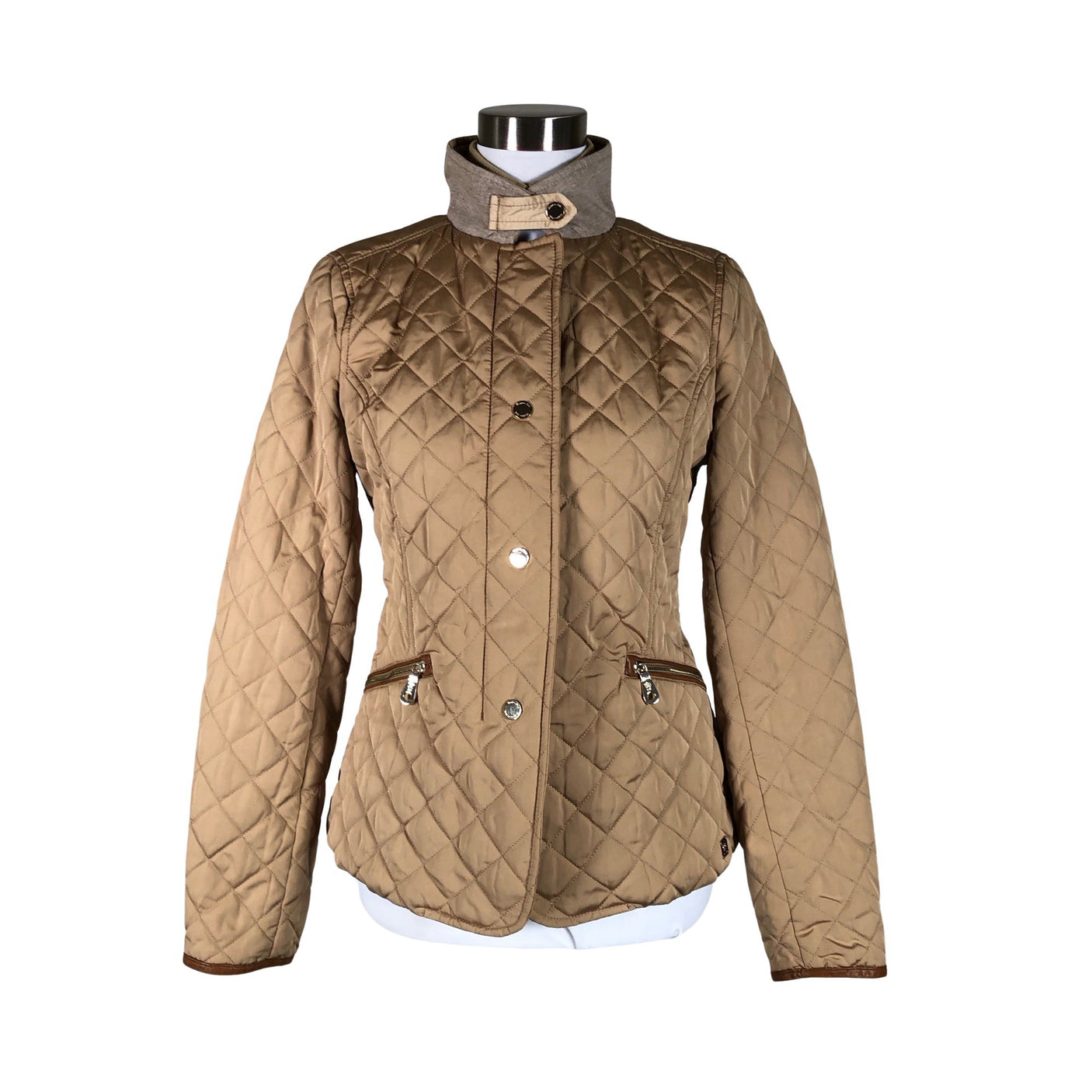 Unisex Massimo Dutti - Quilted jacket, size 36 - Brown (1)
