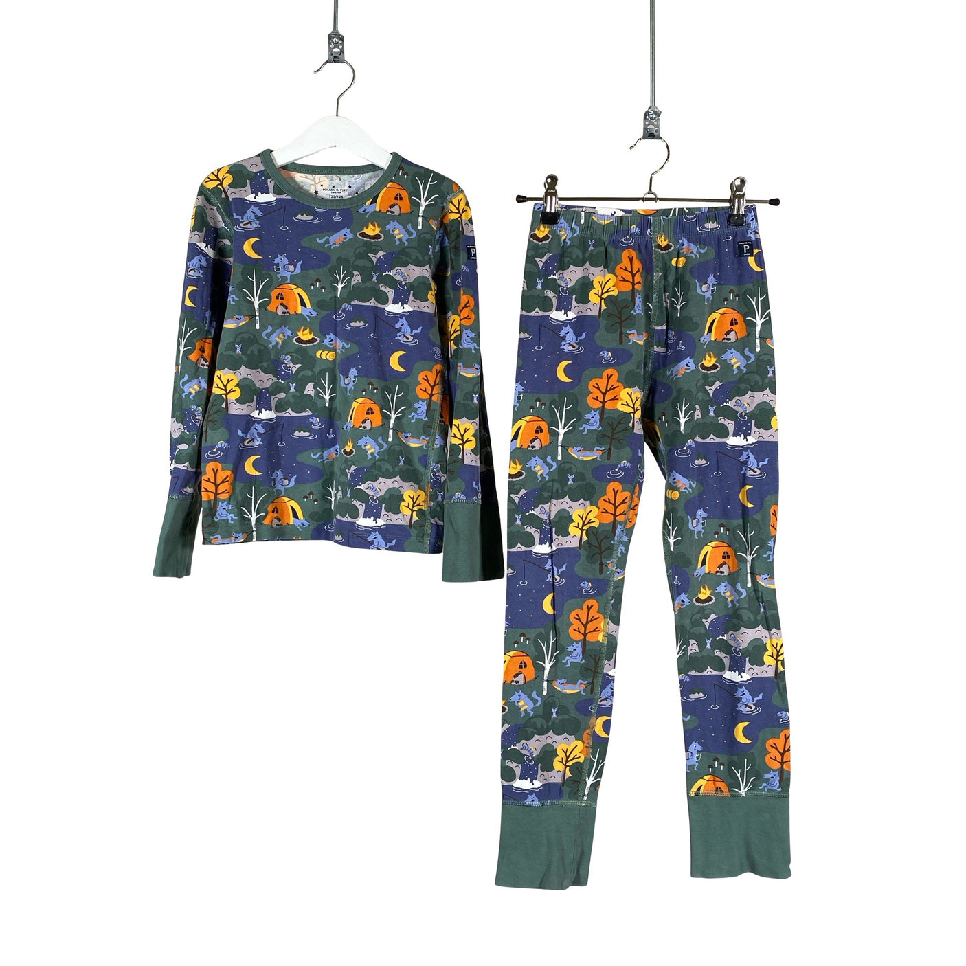 Unisex Polarn O. Pyret - Nightwear, size 122 - 128 - Green (1)