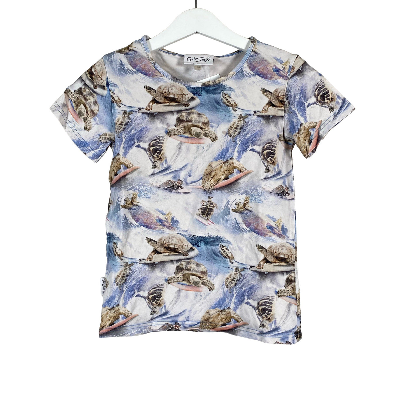 Unisex Gugguu - T-shirt, size 128 - 134 - Light blue (1)