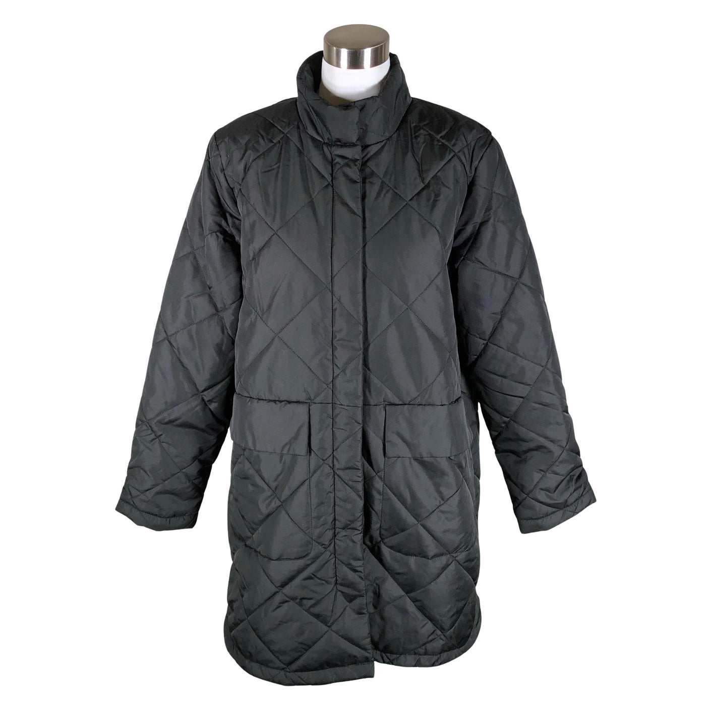 Unisex Selected - Quilted jacket, size 40 - Black (1)