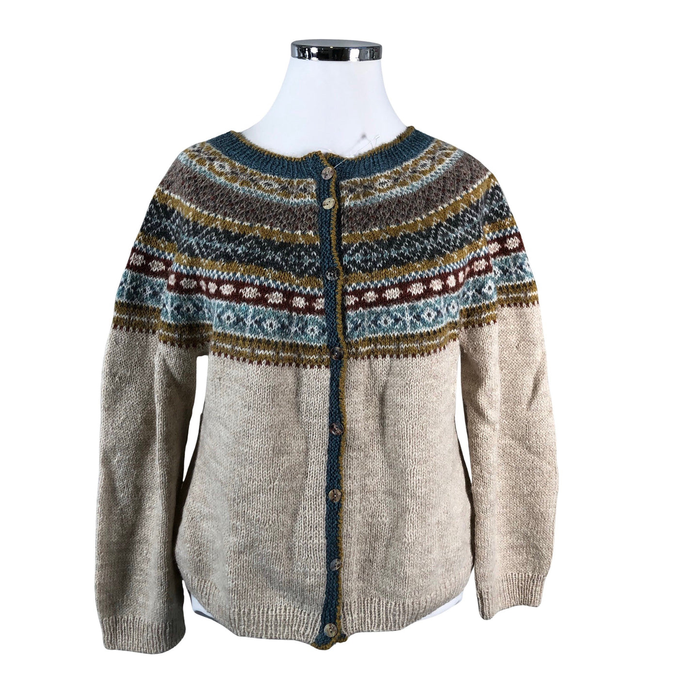 Unisex Handmade - Cardigan, size 42 - Beige (1)