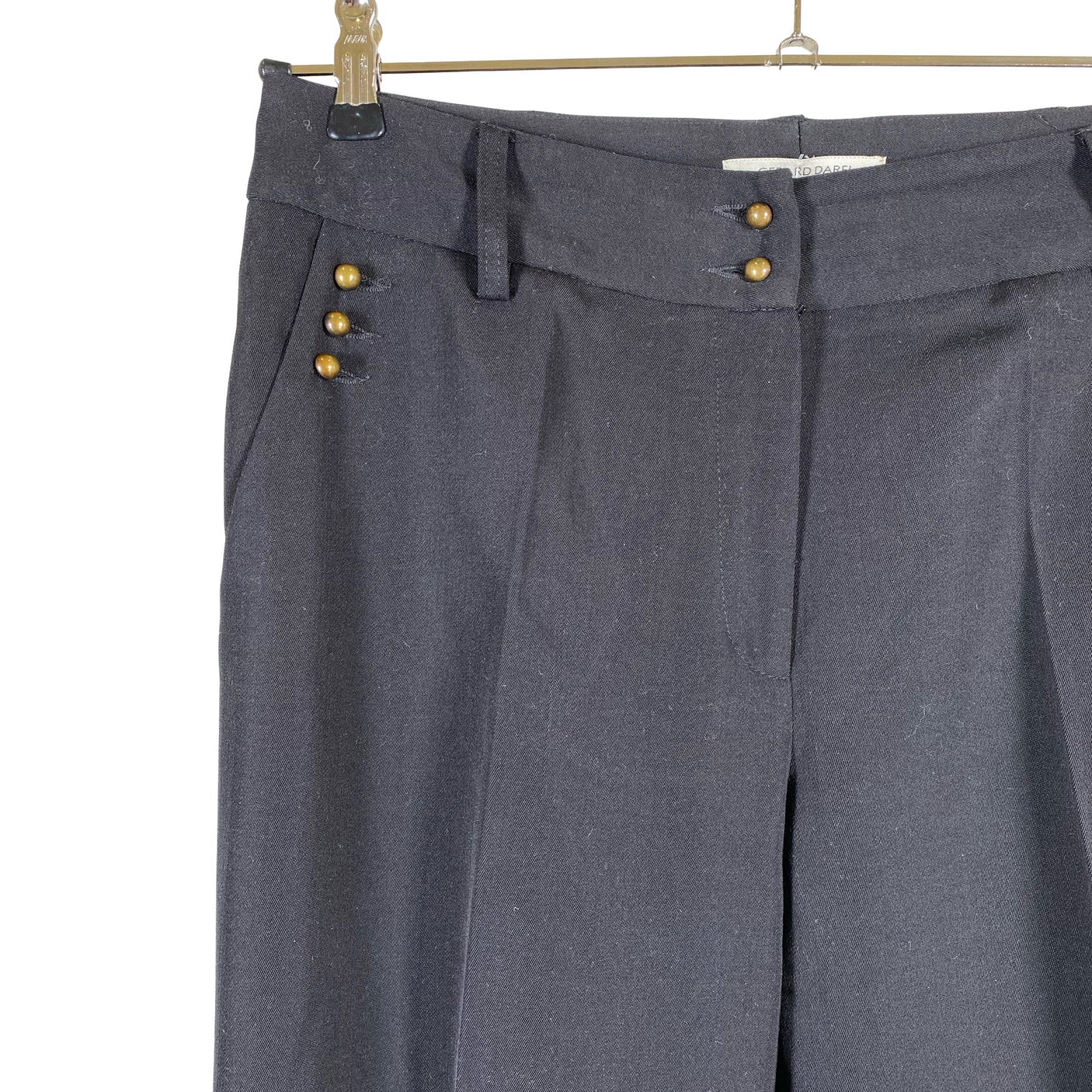 Unisex Gerard Darel - Straight leg trousers, size 42 - Black (3)