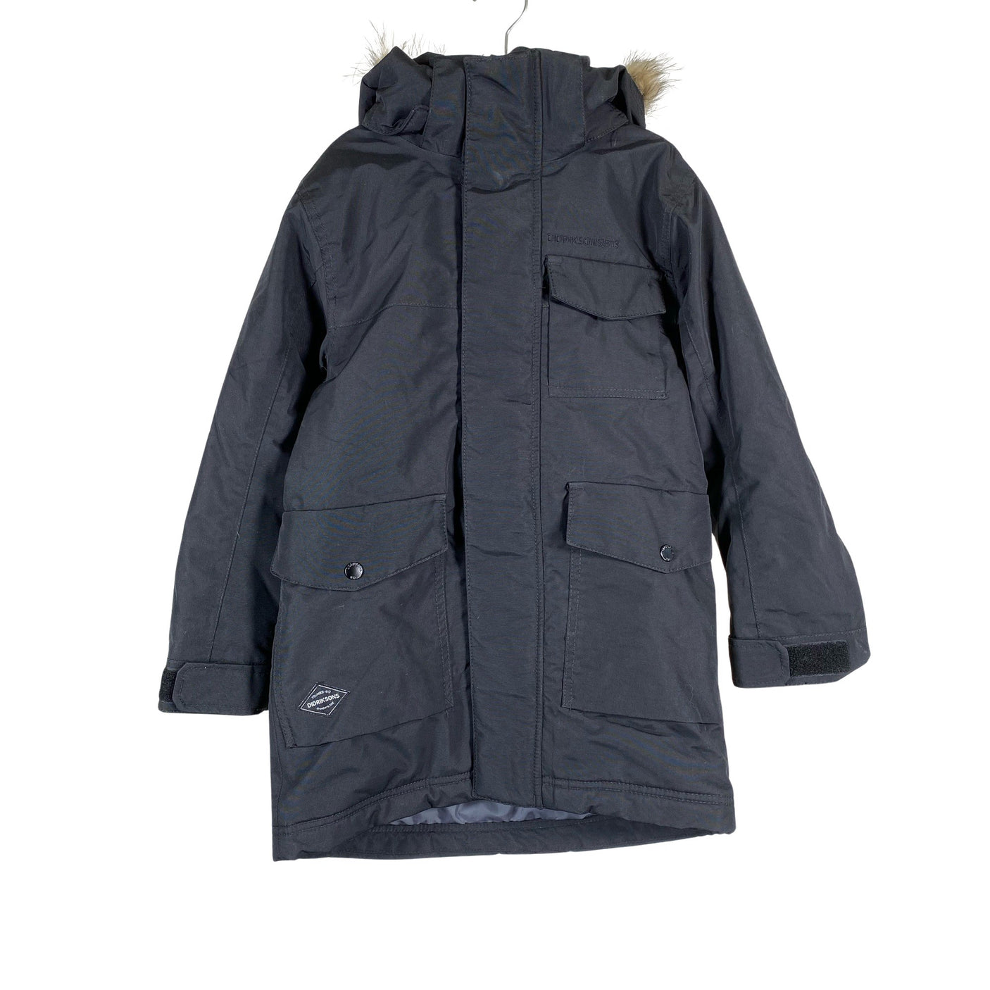 Unisex Didriksons - Winter jacket, size 128 - 134 - Black (1)