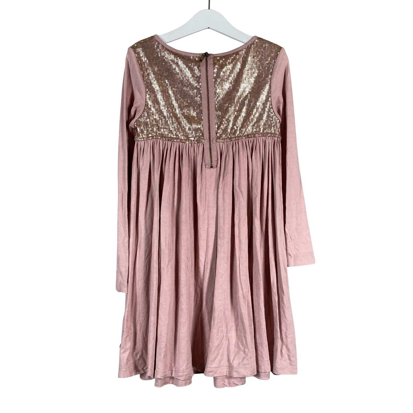 Unisex POMPdeLUX - Tricot dress, size 122 - 128 - Light pink (2)