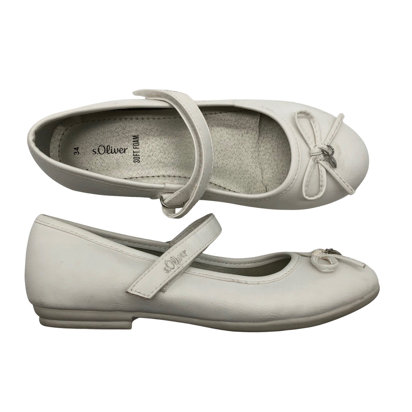 Unisex s.Oliver - Ballerinas, size 34 - White (1)