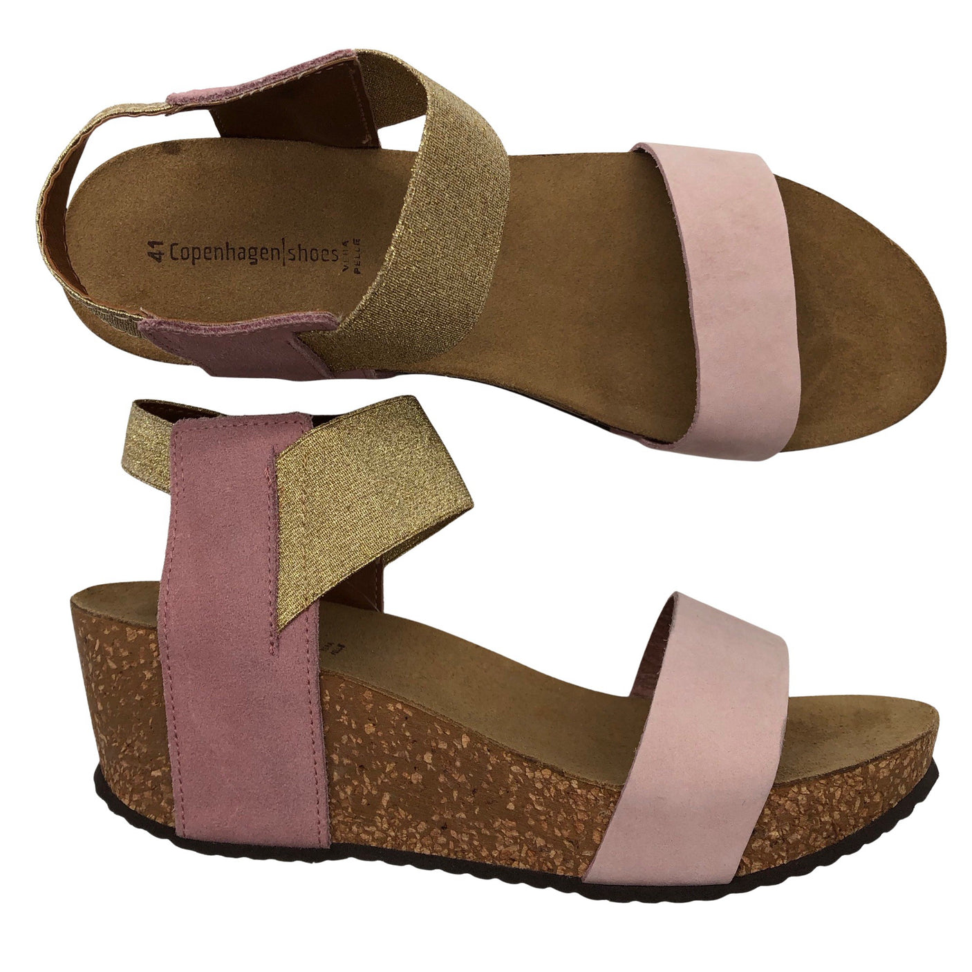 Unisex Copenhagen shoes - Wedge sandals, size 41 - Light pink (1)