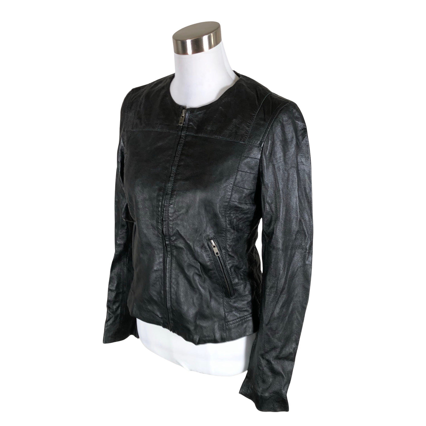 Unisex Soaked - Leather jacket, size 36 - Black (3)