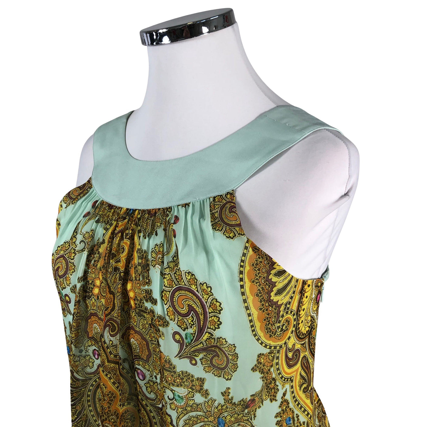 Unisex Ted Baker - Schiffon dress, size 42 - Turquoise (3)