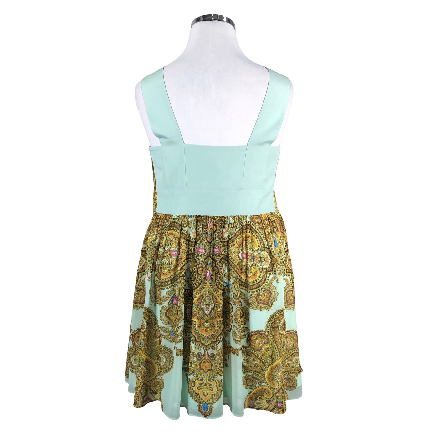 Unisex Ted Baker - Schiffon dress, size 42 - Turquoise (2)