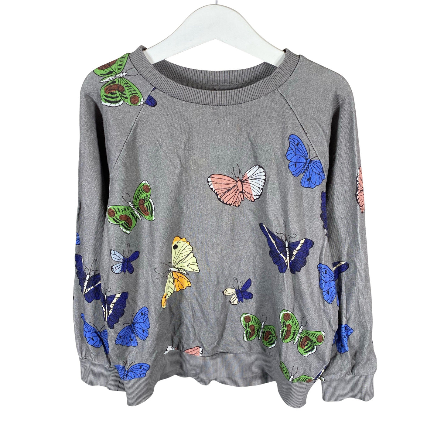 Unisex Mini Rodini - Sweatshirt, size 122 - 128 - Gray (1)