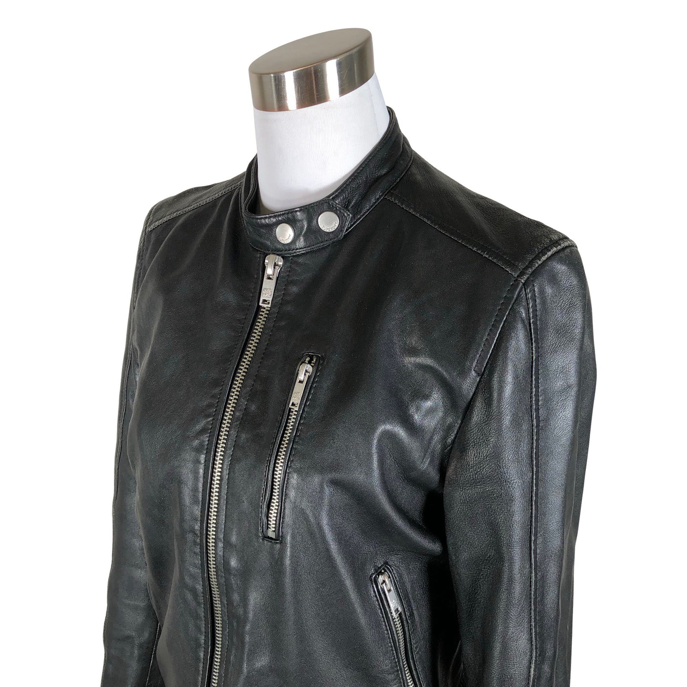 Unisex Superdry - Leather jacket, size 40 - Black (3)