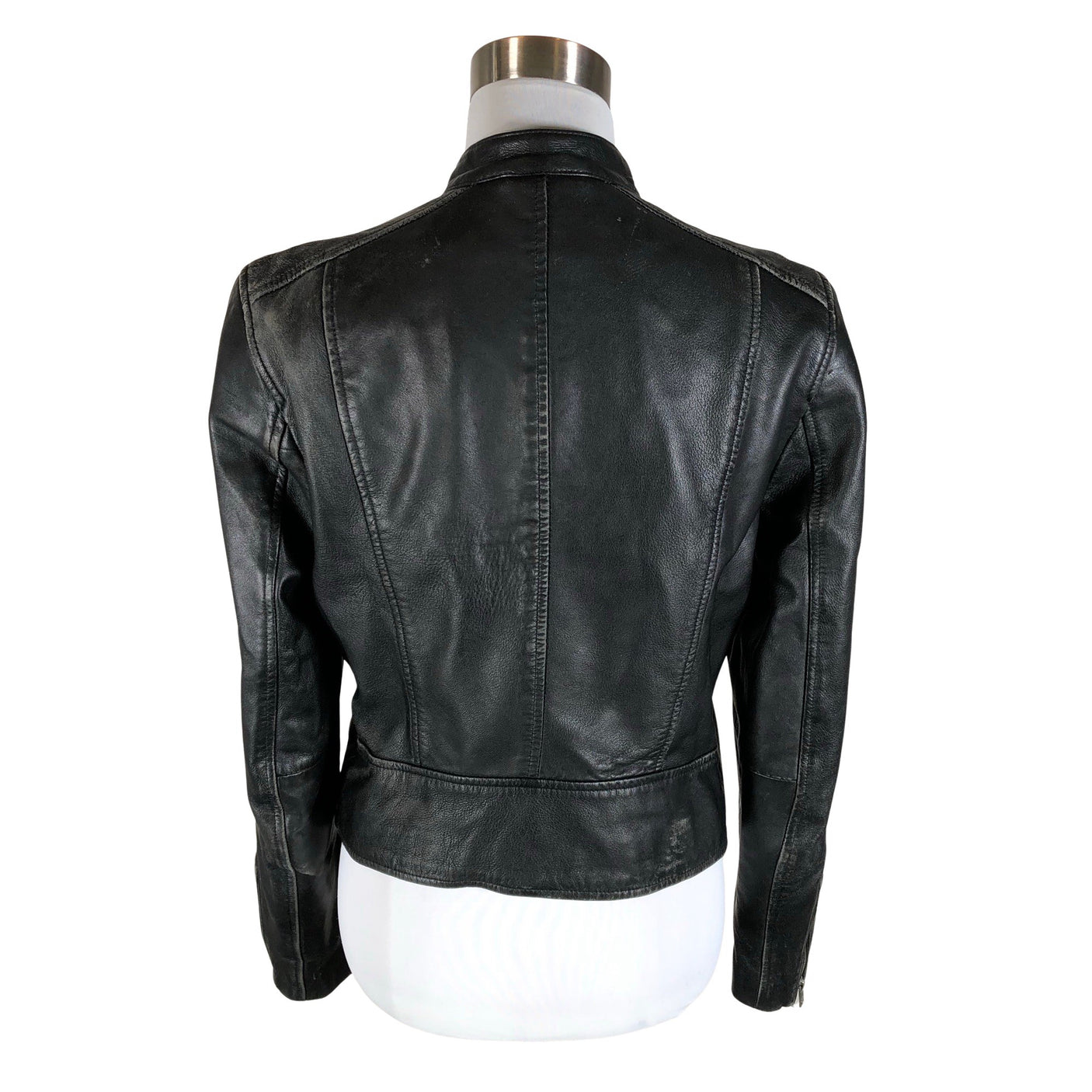 Unisex Superdry - Leather jacket, size 40 - Black (2)