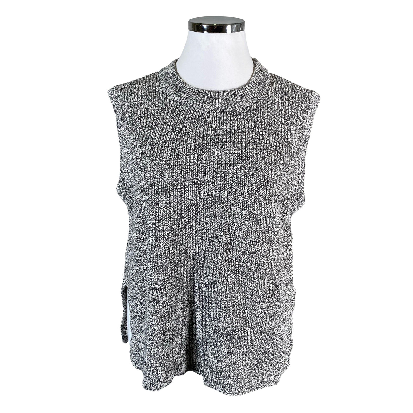 Unisex Your Face - Knit vest, size 42 - Gray (1)