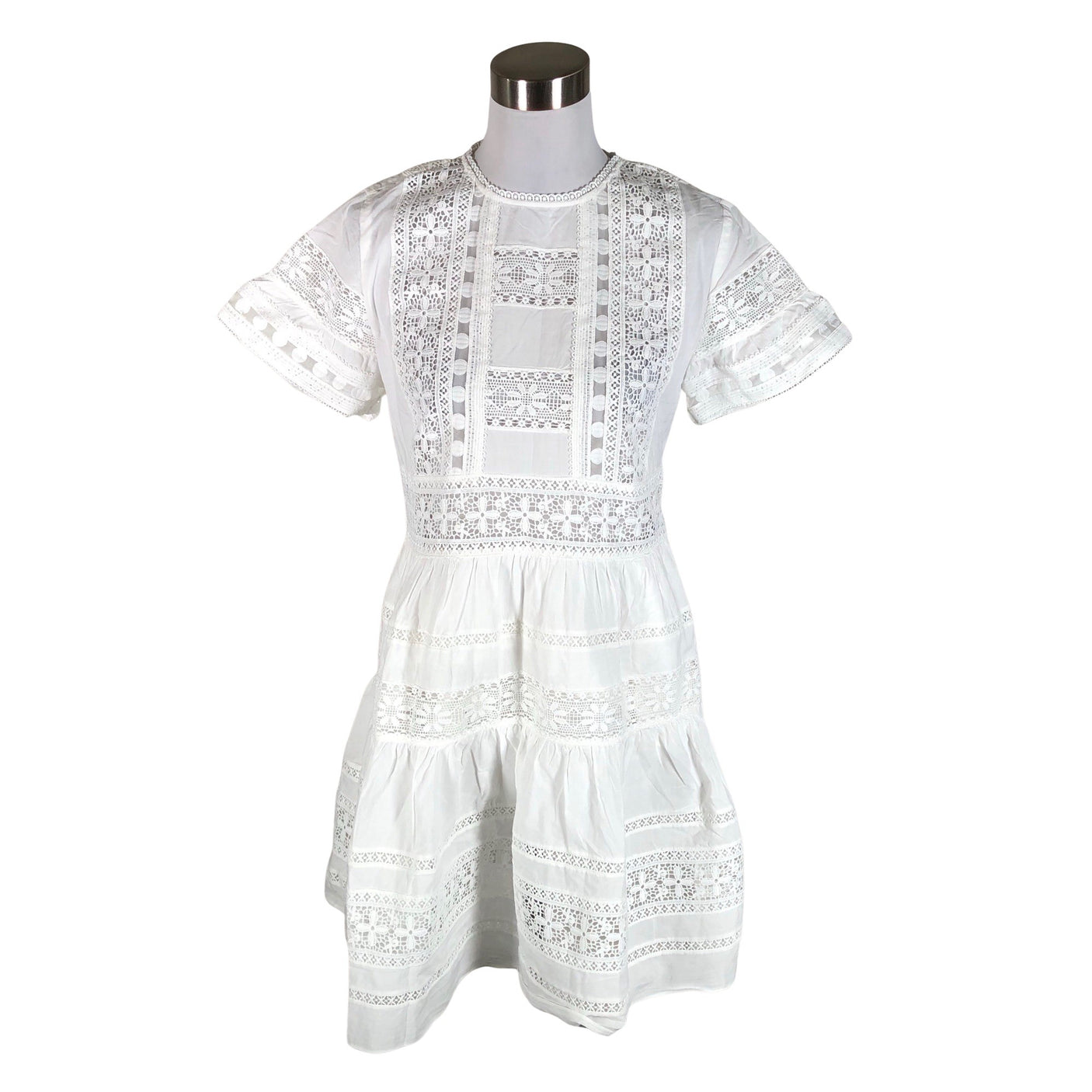 Unisex By Malina - Dress, size 36 - White (1)