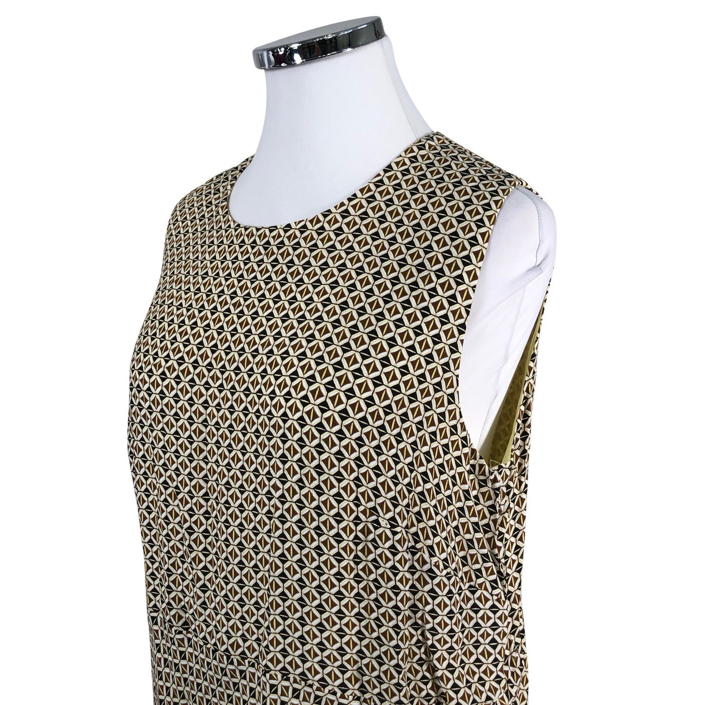 Unisex Gerry Weber - Schiffon dress, size 46 - Brown (2)