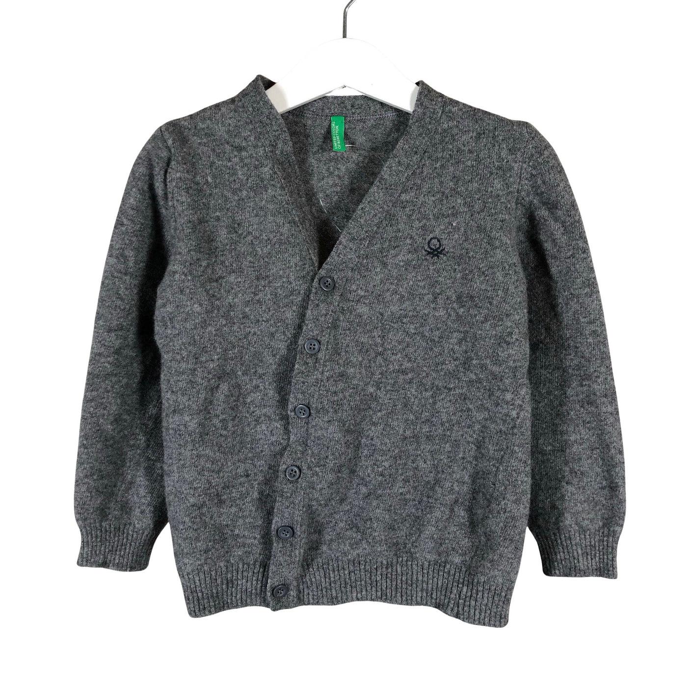 Unisex Benetton - Cardigan, size 104 - 110 - Gray (1)