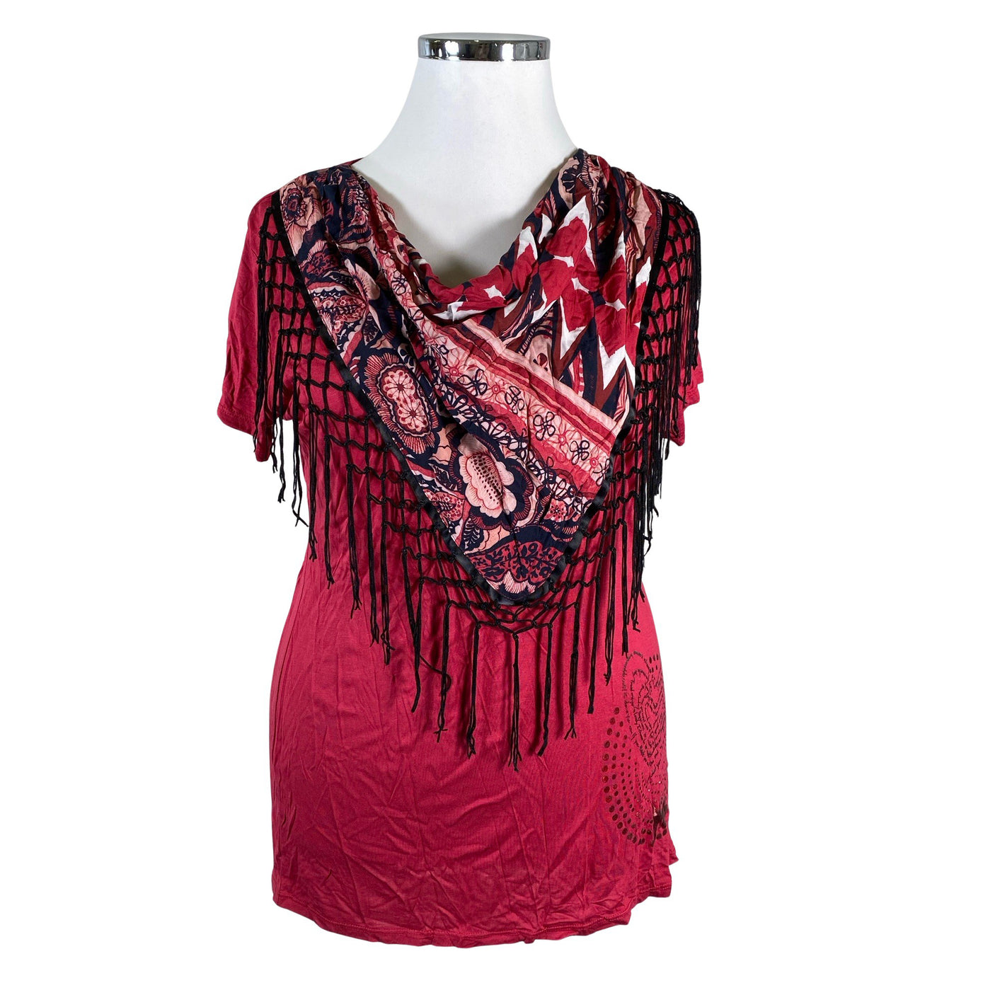 Unisex Desigual - T-shirt, size 42 - Red (1)