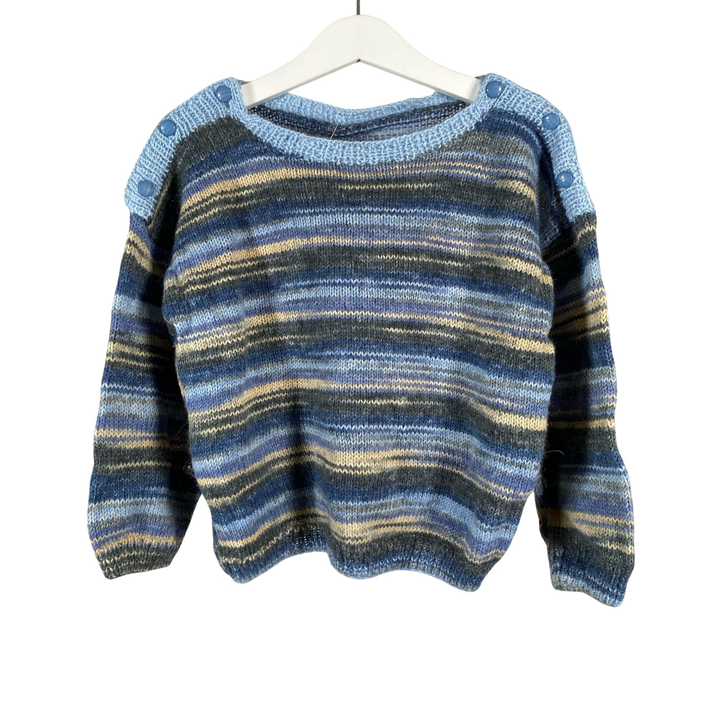 Unisex Handmade - Sweater, size 116 - 122 - Light blue (1)