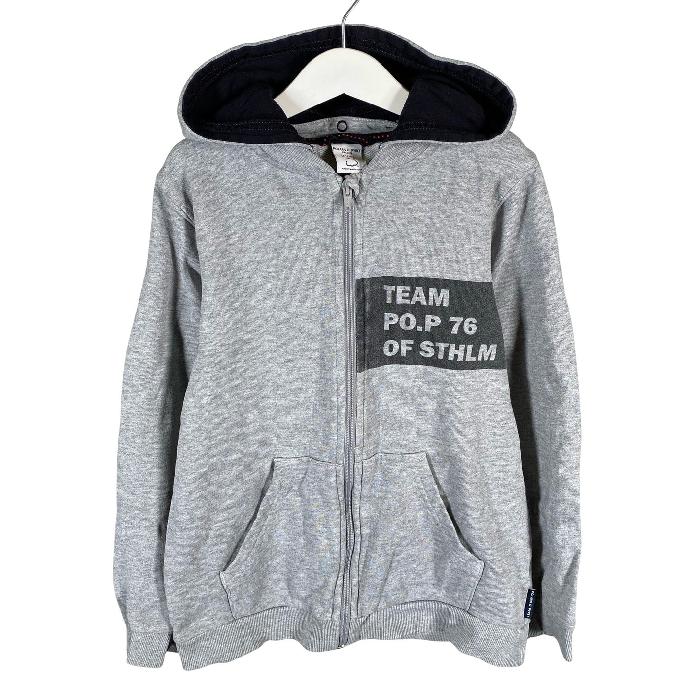 Unisex Polarn O. Pyret - Hoodie, size 146 - 152 - Gray (1)